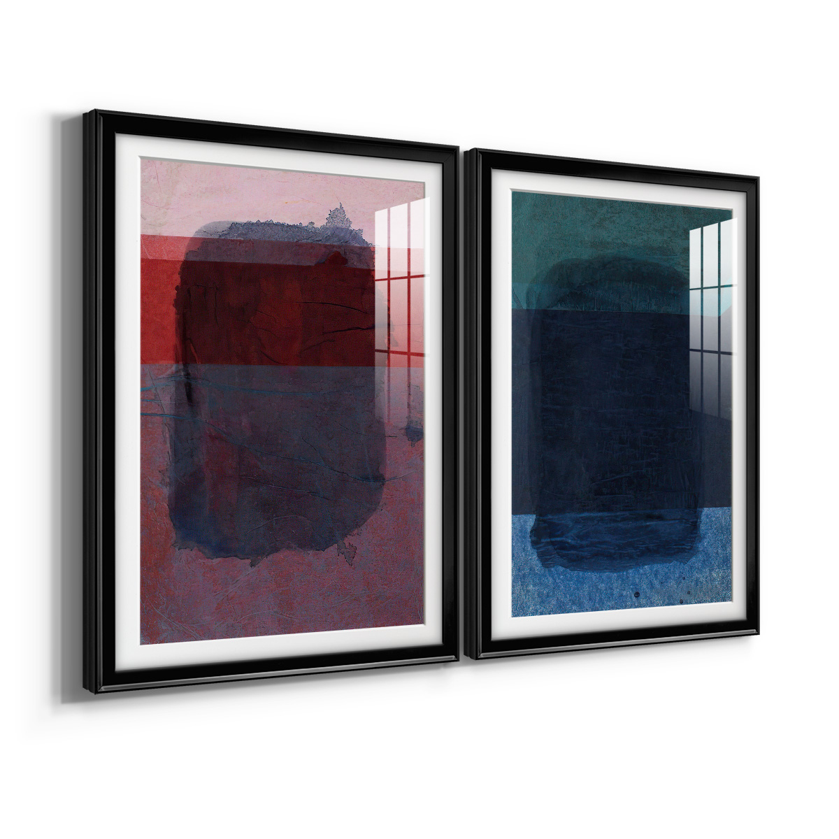 Wexford Home Remembering Rothko I Premium Framed Print, 30.5" x 42.5" - Ready to Hang, Black (Set of 2)