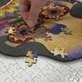 thumbnail image 5 of Ambesonne Tattoo Jigsaw Puzzle Durable Cardboard, Colored Flower Skull, 1000 pcs, Multicolor, 5 of 6