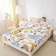 thumbnail image 4 of Feelyou Tribal Moon Skeleton Full Size Sheets, Groovy Mushroom Bed Sheets, 4 Pieces, 4 of 7