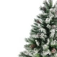 thumbnail image 4 of Northlight Medium Flocked Angel Pine Artificial Christmas Tree - 6' - Unlit, 4 of 6