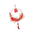 thumbnail image 3 of Décor de Festival de Printemps Ornement de Baies Rouges Pendentif de Fête Fleur de Baies Rouges Décorations d'Année avec Couronne Décorations du Nouvel An Chinois 35cm, 3 of 8