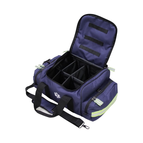 Kemp USA 18" Navy Blue, Black, and Yellow Green Kemp USA High-Quality Maxi Trauma Bag