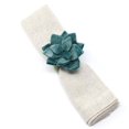 thumbnail image 5 of The Curated Nomad  Thrift Handmade Felt Succulent Napkin Rings (Set of 4) Multi Succulent, 5 of 5
