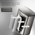thumbnail image 2 of MRBIN Stainless Steel Kitchen Trash Can with Lid and Odor Filter, 13gal / 50L Step Tall Kitchen Garbage Can Pedal Garbage Pail, Trash Bin Soft Close Commercial Large Waste Basket, Eclipse Grey, 2 of 9