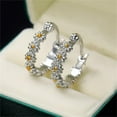 thumbnail image 1 of Pendientes de margaritas para mujer, bonitos pendientes de margaritas con flores a la moda, regalo de joyería para mujeres y niñas, 1 of 6