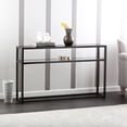 thumbnail image 4 of Southern Enterprises 50.25" Black and Clear Contemporary Console Table with Shelf, 4 of 5