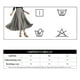 thumbnail image 4 of Falda larga de cintura alta con bolsillos y abertura lateral, corte A, 4 of 4
