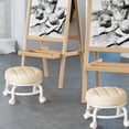 thumbnail image 4 of Wheeled Low Stool for Home Use | Rolling Shoe Stool with Casters | Multifunctional Small Seat for Sitting, Working, Sewing | Plastic and Sponge Mobile Stool for Living Room, Bedroom, 4 of 7