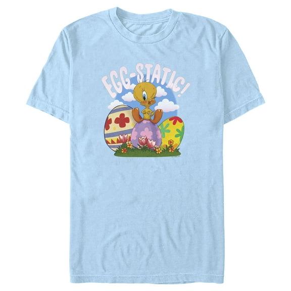 Men's Looney Tunes Egg-Static Tweety Graphic T-Shirt