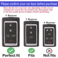 thumbnail image 2 of Key Fob Cover Compatible with Fit for Jeep Grand Cherokee Grand Cherokee L Wagoneer Grand Wagoneer 2021 2022 2023 TPU 5 Buttons Smart Key Case Holder Protector Keychain, 2 of 7