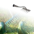 thumbnail image 1 of DYNWAVECA Weeding Rake Sturdy Hardened Weeding Tool for Soil Aeration Digging Backyard 6 Tine, 1 of 10
