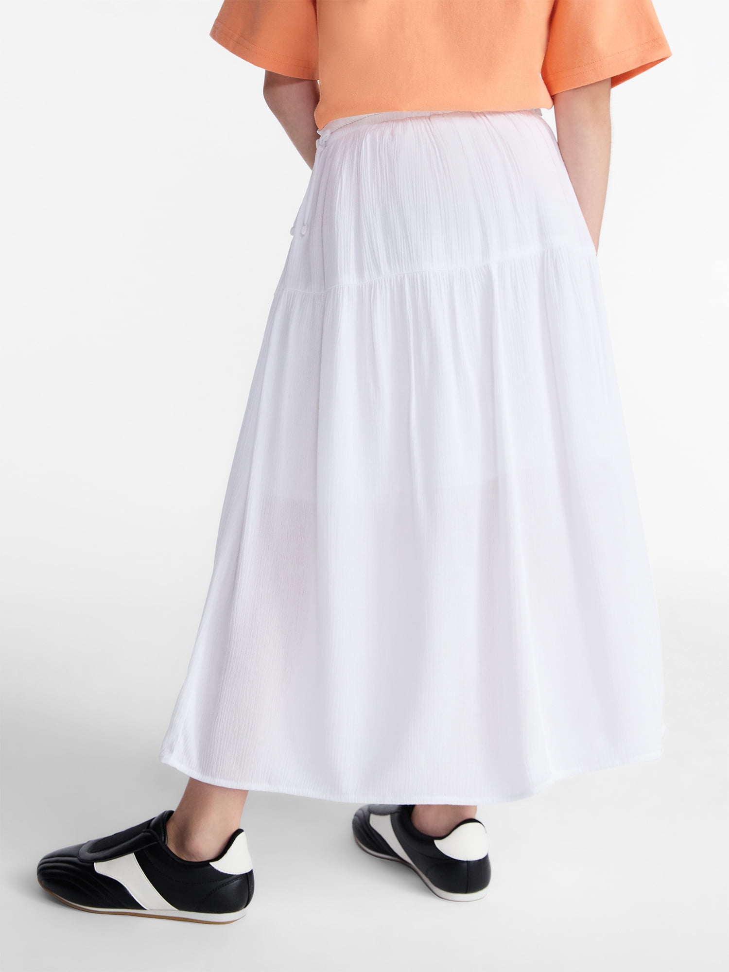 Weekend Academy Girls Maxi Skirt with Side Tie, Sizes 4-18