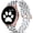 Cat Paw, variant on XIHAMA Compatible with Samsung Watch 6 5 4 Bands/Galaxy Watch 6 5 4 Band/Samsung Galaxy Watch 6 5 4 Bands 40mm 44mm, 20mm Soft Transparent Pattern Printed Replacement for Active 2 Band Women Men
