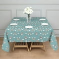 thumbnail image 3 of Cartoon Unicorn Cat Rainbow Cloud Pattern Square Tablecloth,Waterproof Square Table Cover,Wipeable Spillproof Washable Table Cover for Home Kitchen Party Decor 42"X42"(107x107cm), 3 of 6