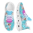 thumbnail image 1 of Zapatos de malla para mujer con estampado de enfermera kawaii, plataforma con aumento de altura para hospital, tenis antideslizantes para correr, 1 of 6