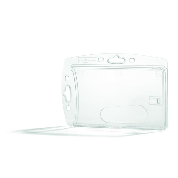 DURABLE Shell Style Single ID-Card Holder, Vertical or Horizontal Orientation, 0.20" x 4" x 2.75 ", Clear (890519)