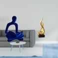 thumbnail image 2 of Figura de pensador abstracto,Estatua de pensador abstracto,decoración para el hogar,Escultura abstracta de fuego,Estatua de arte abstracto para decoración del hogar,Escultura de fuego, 2 of 8
