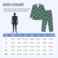 thumbnail image 4 of Naloa Cartoon Poodle Dog Men’s Pajamas Set - Long Sleeve Button Down Sleep Shirt and Pajama Bottoms Sleepwear Set-Medium, 4 of 7
