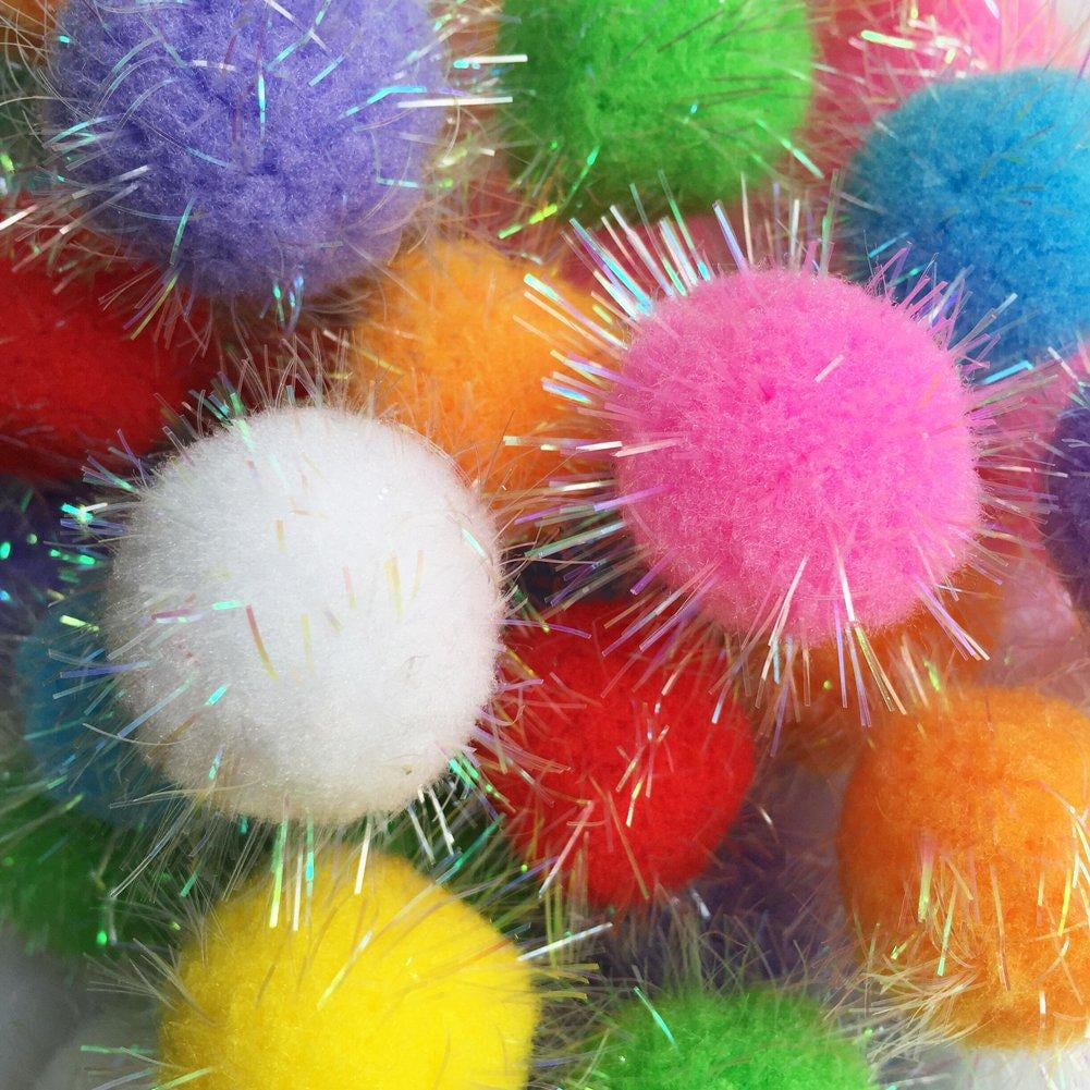 20 Piece Rimobul Assorted Color Sparkle Balls My Cat'S All Time Favorite Toy 