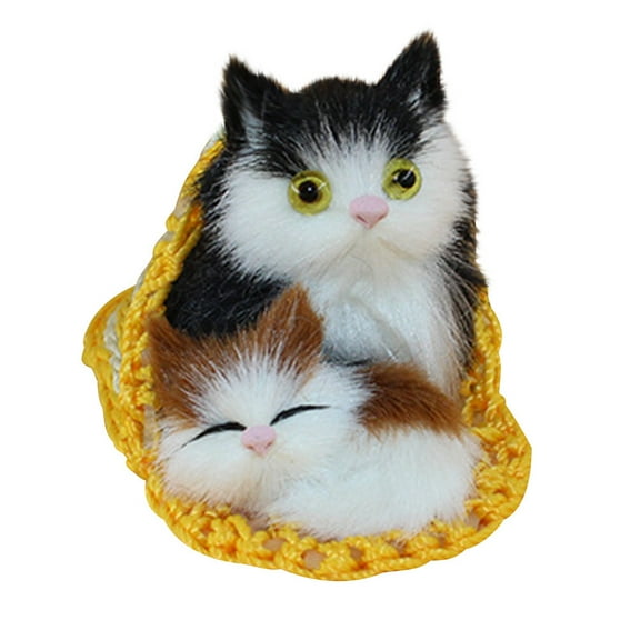 Oxodoi Cute Soft Cat Plush Toy–10×6 cm,Lifelike Simulation Doll,Ideal Gift for Teens,4 Styles Available