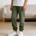thumbnail image 5 of hoksml Boys Cotton Jogger Pants, Kids Elastic Waist Pull-On Pants, Casual Solid Color Summer Pant, 5 of 8