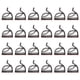 thumbnail image 1 of 100 clips para fijar cables, soportes multiusos para cables, organizadores de cables, clips para cables., 1 of 5