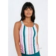 thumbnail image 4 of Calypsa Women's and Women's Plus Tankini Maya Swim Top with Removable Cups, 4 of 10