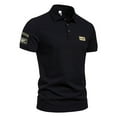thumbnail image 2 of CaiJunJia George Polo Shirt,Men's Classic Short Sleeve Solid Performance Deck Pique Polo Shirt, 2 of 6