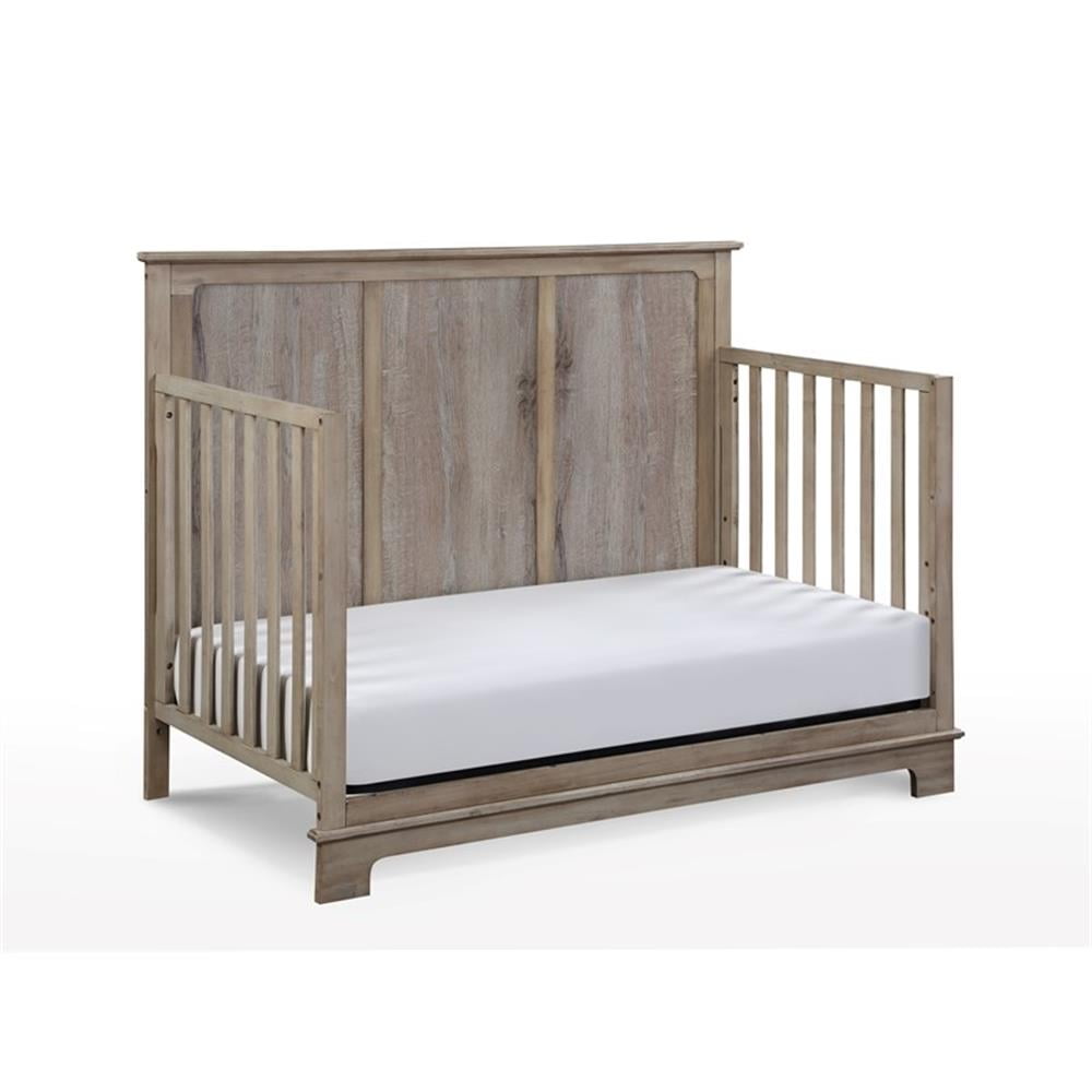 Pemberly Row Modern Traditional Wood Toddler Guard Rail in Natural