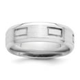 thumbnail image 6 of 925 Sterling Silver 6mm Brushed Fancy Band Ring Size 9, 6 of 7