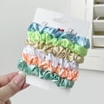 thumbnail image 3 of Herbert Women's Satin Scrunchies Hair Ties Set, High Elasticity Ponytail Holders for Thick Hair, 6-Piece Assorted Colors,3, 3 of 17