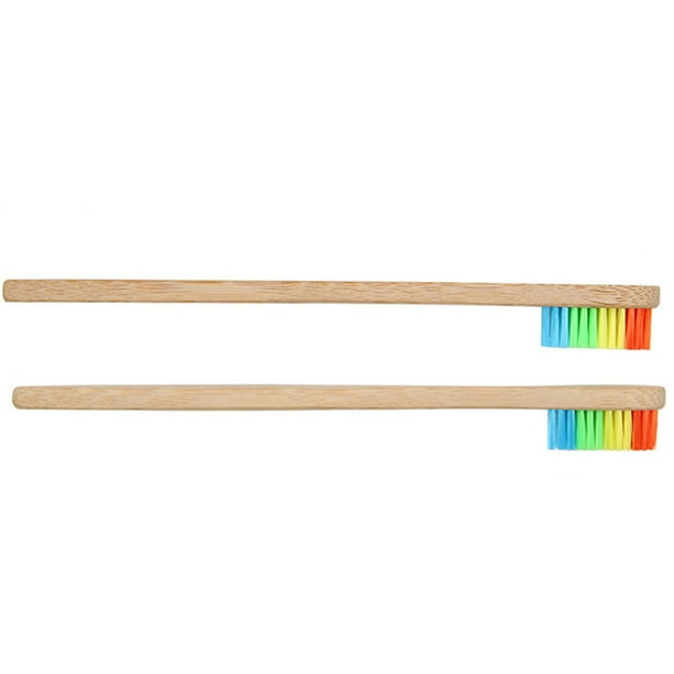Cepillo De Dientes Rainbow Brush Soft Teeth 2 Unidades Fibra Productos De Baño