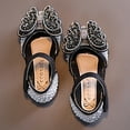 thumbnail image 5 of Otqutp Breathable Baby Girls Footwear Fashion Summer Girls Dance Shoes Princess Dress Performance Shoes Cartoon Butterfly Shape Rhinestone Pearl Sequin Solid Color, 5 of 6