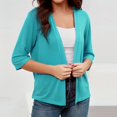 thumbnail image 2 of Women's 3/4 Sleeve Shrugs Lightweight Open Front Cropped Cardigan for Women, 2 of 2