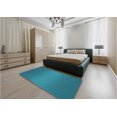 thumbnail image 5 of Ahgly Company Machine Washable Indoor Square Transitional Dark Turquoise Green Area Rugs, 6' Square, 5 of 7