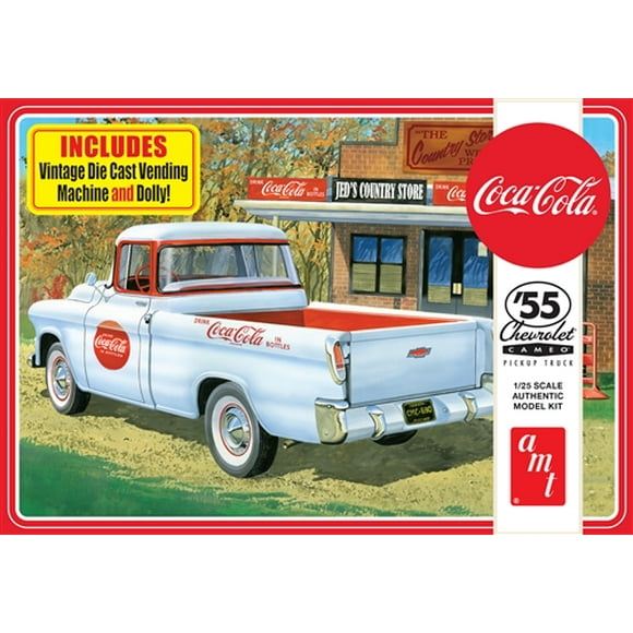 55 Chevrolet Cameo Pickup Truck (Coca-Cola) (AMT1094) 1:25 Scale Truck Plastic Model Kit