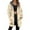 Yellow, variant on Womens Jacket Longline Jackets Christmas Print Winter Cozy Lined Full Zip Outerwear for Cold Weather Winter Coats for Women Black L