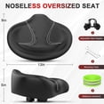 thumbnail image 3 of Asiento de bicicleta BLUEWIND sin nariz, extragrande, 33 x 23 cm, acolchado, 3 of 7