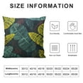 thumbnail image 5 of JRXY  Lumbar Pillow Covers Colorful Plants Leaves Printing Decorative Dark Green Soft Throw Pillow Covers with Tassels Cushion Covers for Sofa Couch Living Room Bed White, 5 of 5