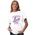 thumbnail image 5 of Happy Valentines Love Day Date Cute Women's Graphic T Shirt Tees Brisco Brands X, 5 of 5