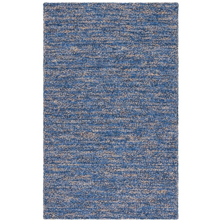 SAFAVIEH Natural Fiber NFB651N Navy / Natural Rug 7 x 7 Round
