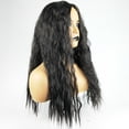 thumbnail image 3 of BAIFUMEI Black Wig Long Brazilian Curly Hair Synthetic Wig Daily-Use with Wig Cap, 3 of 5