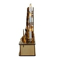 thumbnail image 4 of Kurt Adler 17.72-Inch Wooden LED Light-Up Christmas Village With Candle, 4 of 8