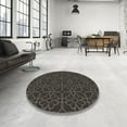 thumbnail image 3 of Ahgly Company Indoor Square Patterned Mid Gray Novelty Area Rugs, 5' Square, 3 of 6