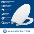thumbnail image 2 of Asiento de inodoro Bemis 7900TDGSL, resistente, alargado, blanco, 2 of 9