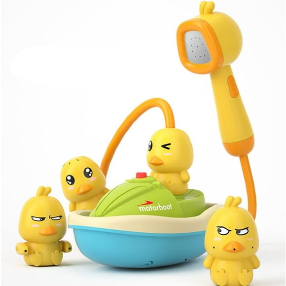 Duck Shower Head Bath Toy, Bathtub Duck Sprinkler Water Toy Duck Fountain Tub Toy