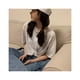 thumbnail image 3 of Camiseta de manga corta de moda para mujer, cómoda y transpirable, con estampado de letras, camiseta femenina blanca L, 3 of 12
