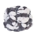 thumbnail image 2 of Alfombra de hilo grueso Hugo Chunky Yarn para Hacer DIY Suave Cómodo gris blanco, 2 of 10