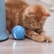 thumbnail image 3 of Juguetes interactivos azules para gatos, juguetes automáticos para gatitos con ruedas, carga USB, 3 of 3