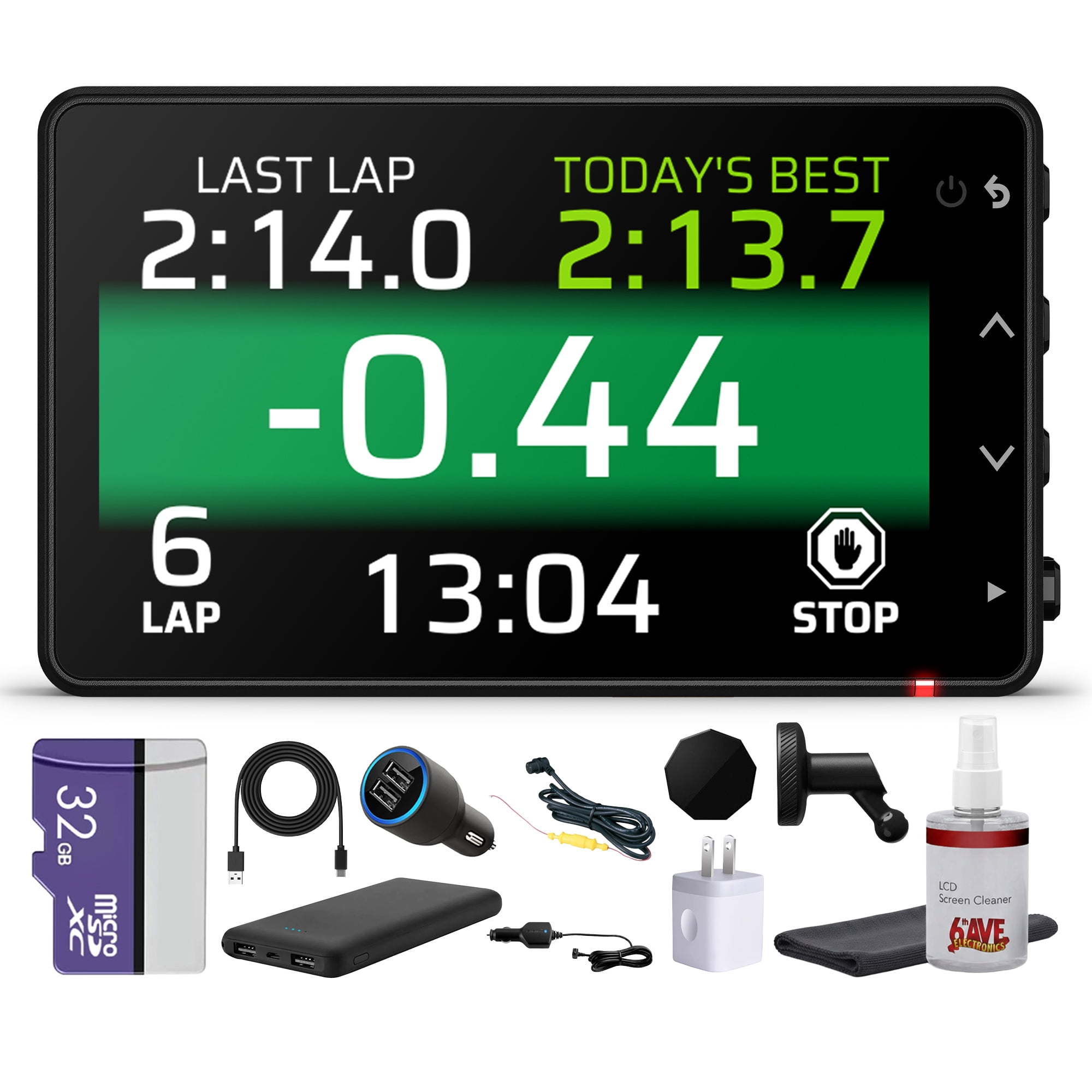 Garmin Catalyst 2 Race Track Driving Performance Optimizer, On-Track Coaching, True Optimal Lap Technology, Detailed Performance Data Review Bundle With Accessories